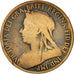 Great Britain, Victoria, 1/2 Penny, 1895, F(12-15), Bronze, KM:789
