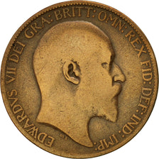 Moneta, Wielka Brytania, Edward VII, 1/2 Penny, 1906, VF(30-35), Bronze
