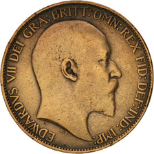 Great Britain, Edward VII, 1/2 Penny, 1905, EF(40-45), Bronze, KM:793.2
