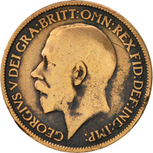 Great Britain, George V, 1/2 Penny, 1923, VF(30-35), Bronze, KM:809