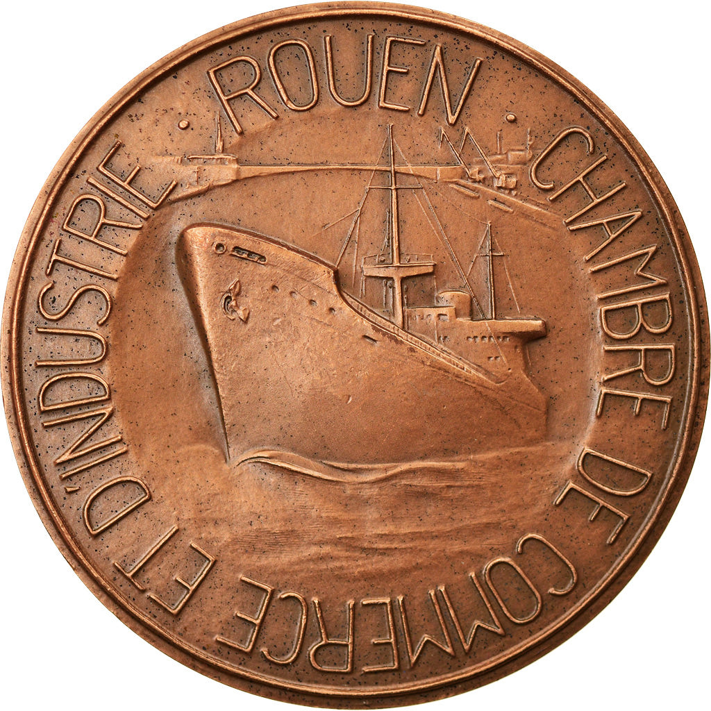 France, Médaille, Chambre de Commerce et d'Industrie de Rouen, Shipping, 1978