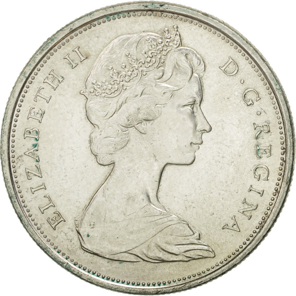 Canada, Elizabeth II, 50 Cents, 1967, Royal Canadian Mint, Ottawa, AU(50-53)