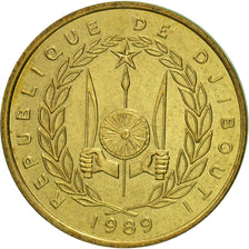 Djibouti, 10 Francs, 1989, Paris, SUP, Aluminum-Bronze, KM:23