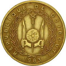 Münze, Dschibuti, 10 Francs, 1983, Paris, SS+, Aluminum-Bronze, KM:23