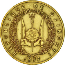 Coin, Djibouti, 20 Francs, 1977, Paris, AU(50-53), Aluminum-Bronze, KM:24