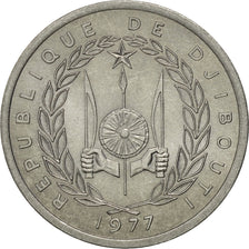 Moneda, Yibuti, Franc, 1977, Paris, SC, Aluminio, KM:20