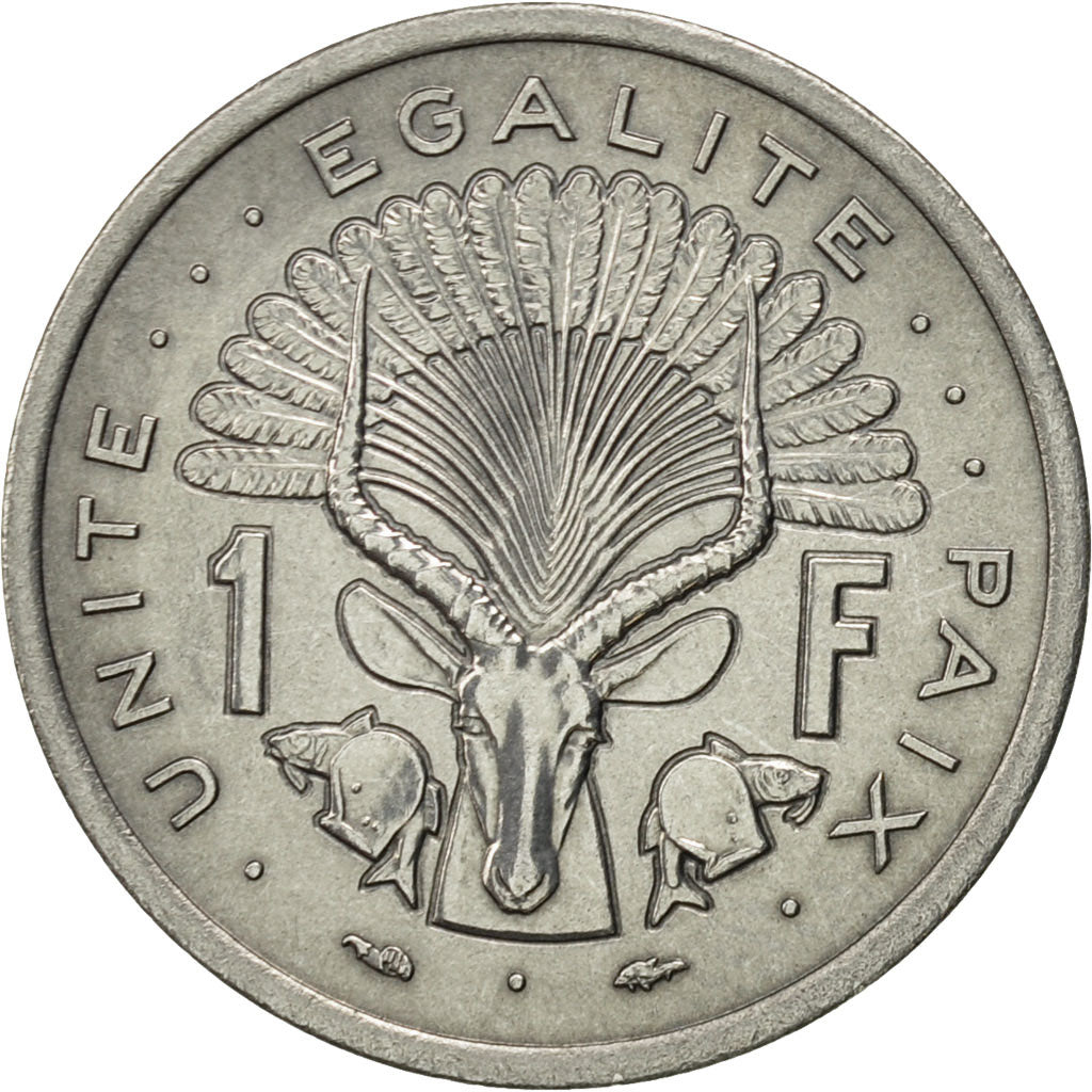 Coin, Djibouti, Franc, 1977, Paris, MS(63), Aluminum, KM:20
