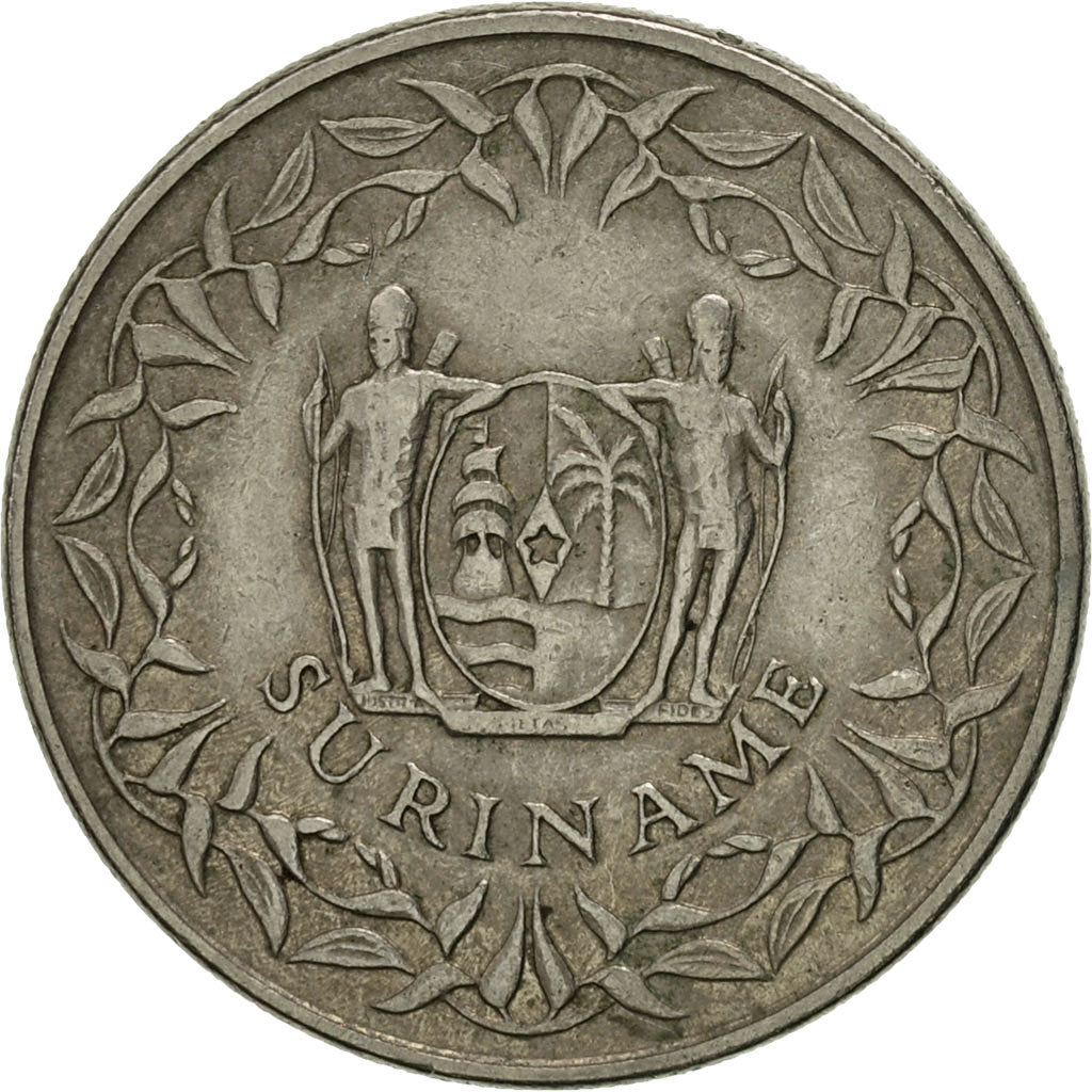 Coin, Surinam, 100 Cents, 1987, AU(55-58), Copper-nickel, KM:23