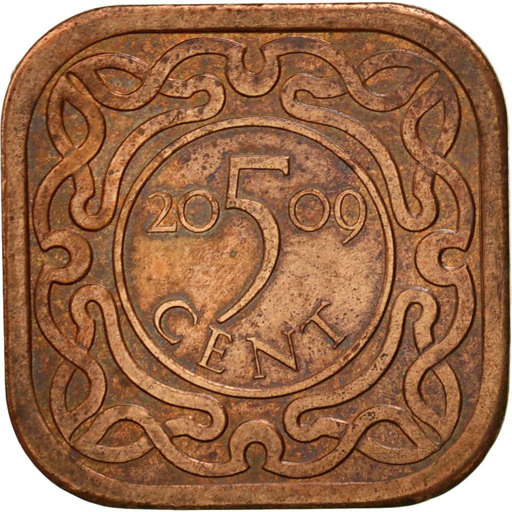 Coin, Surinam, 5 Cents, 2009, AU(50-53), Copper Plated Steel, KM:12.1b