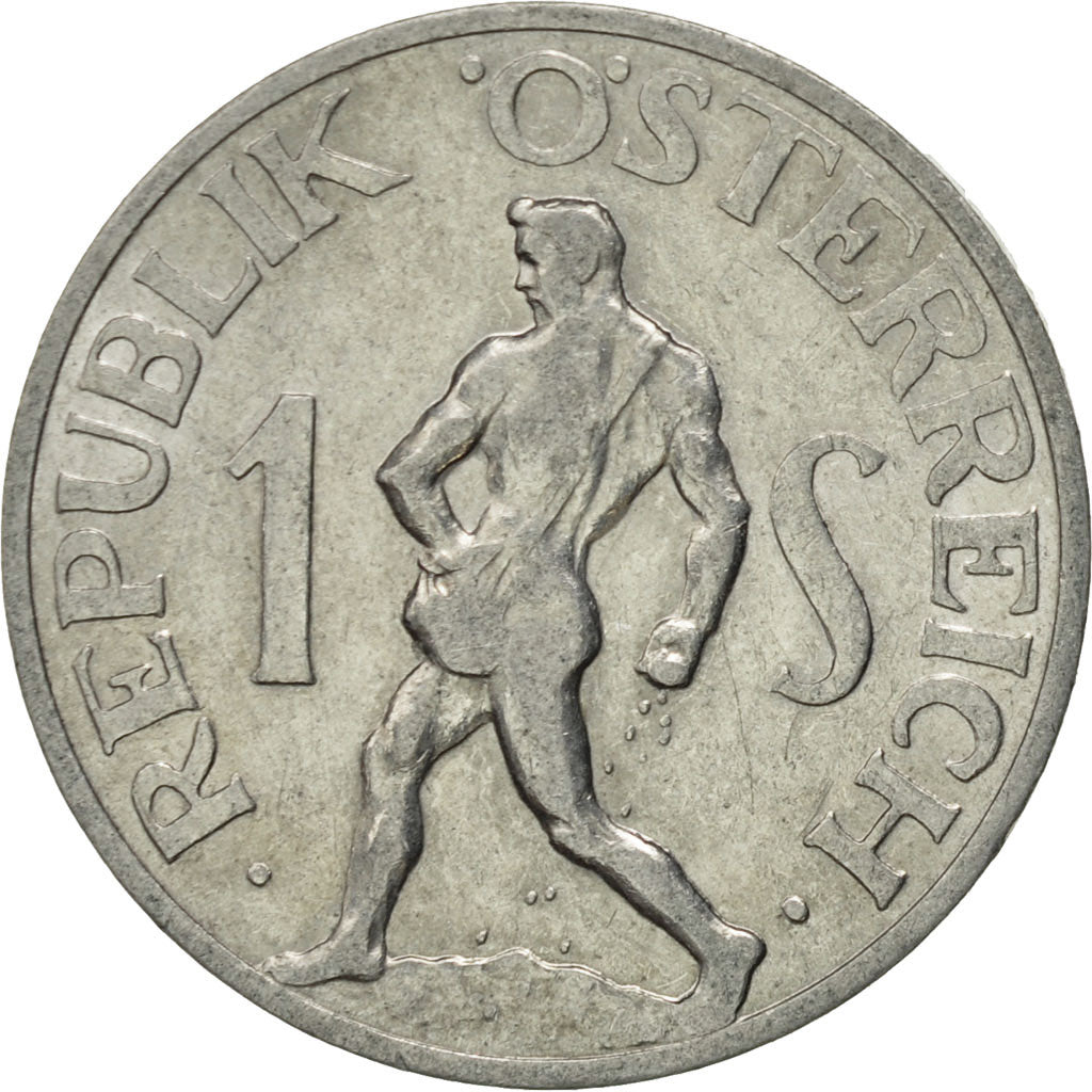 Coin, Austria, Schilling, 1957, AU(50-53), Aluminum, KM:2871