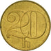 Moneta, Cecoslovacchia, 20 Haleru, 1992, SPL-, Alluminio-bronzo, KM:143