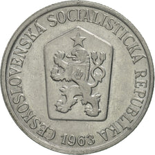 Czechoslovakia, 25 Haleru, 1963, AU(55-58), Aluminum, KM:54
