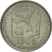 Coin, Czechoslovakia, 50 Haleru, 1989, AU(55-58), Copper-nickel, KM:89