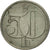 Moneta, Czechosłowacja, 50 Haleru, 1978, AU(50-53), Miedź-Nikiel, KM:89