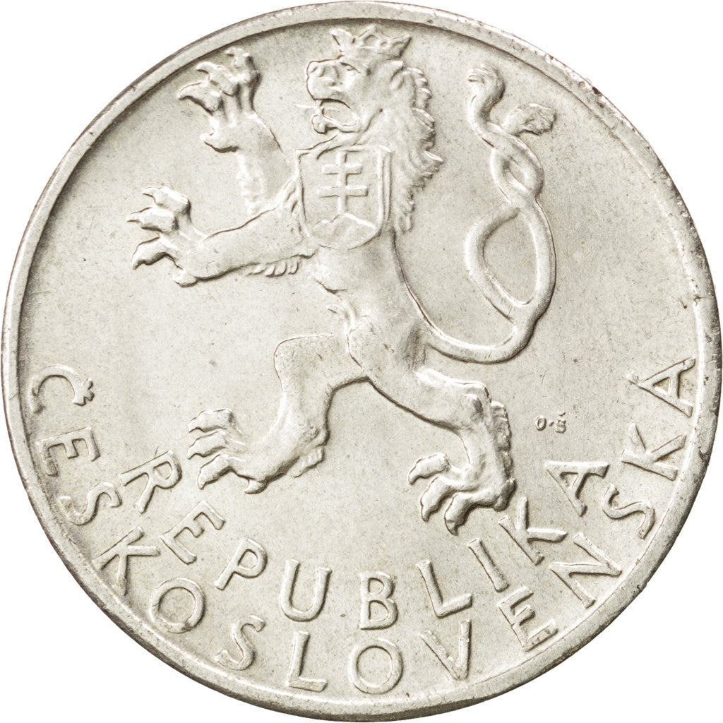 Coin, Czechoslovakia, 50 Korun, 1947, MS(63), Silver, KM:24