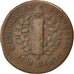 GERMAN STATES, 2 Sols, 1793, Mayence, KM #602, EF(40-45), Copper, Gadoury #66,..