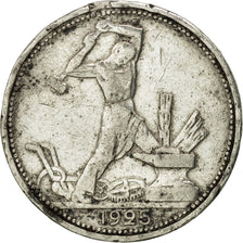 Monnaie, Russie, 50 Kopeks, 1925, Saint-Petersburg, TTB, Argent, KM:89.2
