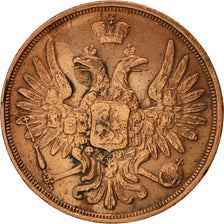 Russia, 3 Kopeks, 1852, Saint-Petersburg, AU(50-53), Copper, KM:151.1