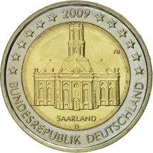GERMANY - FEDERAL REPUBLIC, 2 Euro, 2009, MS(60-62), Bi-Metallic, KM:276