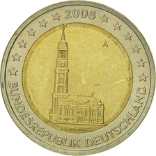 GERMANIA - REPUBBLICA FEDERALE, 2 Euro, 2008, SPL-, Bi-metallico, KM:261