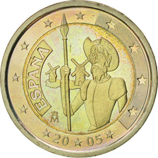 Spain, 2 Euro, Don Quichotte, 2005, MS(63), Bi-Metallic, KM:1063
