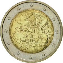 Italy, 2 Euro, Declaration of Rights, 2008, MS(63), Bi-Metallic, KM:301
