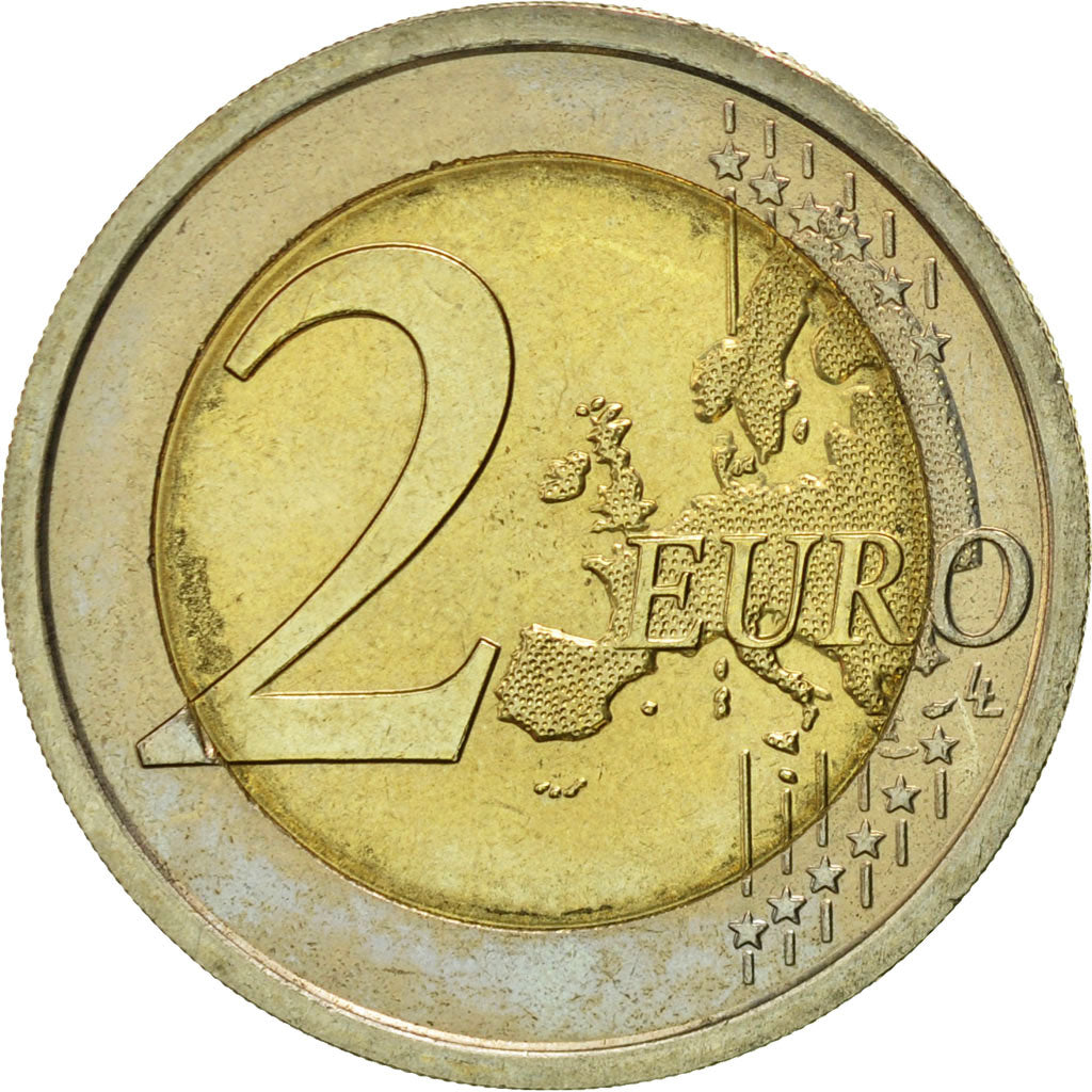 Italy, 2 Euro, Declaration of Rights, 2008, MS(63), Bi-Metallic, KM:301