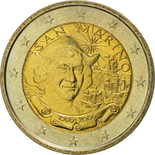 San Marino, 2 Euro, Christophe Colomb, 2006, Rome, MS(65-70), Bimetaliczny