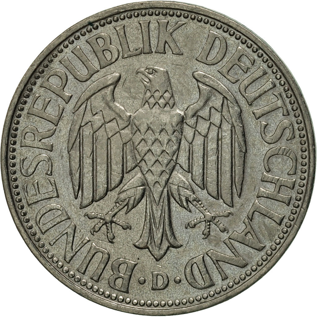 Coin, GERMANY - FEDERAL REPUBLIC, Mark, 1962, Munich, AU(55-58), Copper-nickel