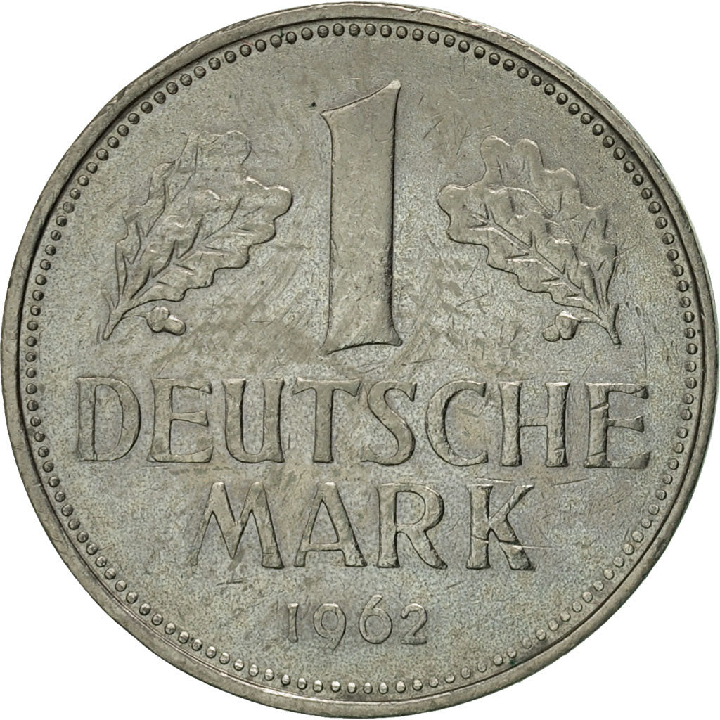 Coin, GERMANY - FEDERAL REPUBLIC, Mark, 1962, Munich, AU(55-58), Copper-nickel