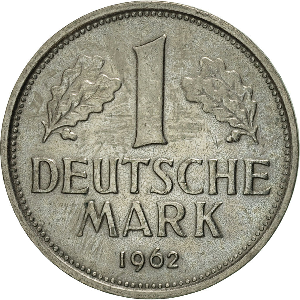Coin, GERMANY - FEDERAL REPUBLIC, Mark, 1962, Stuttgart, AU(55-58)