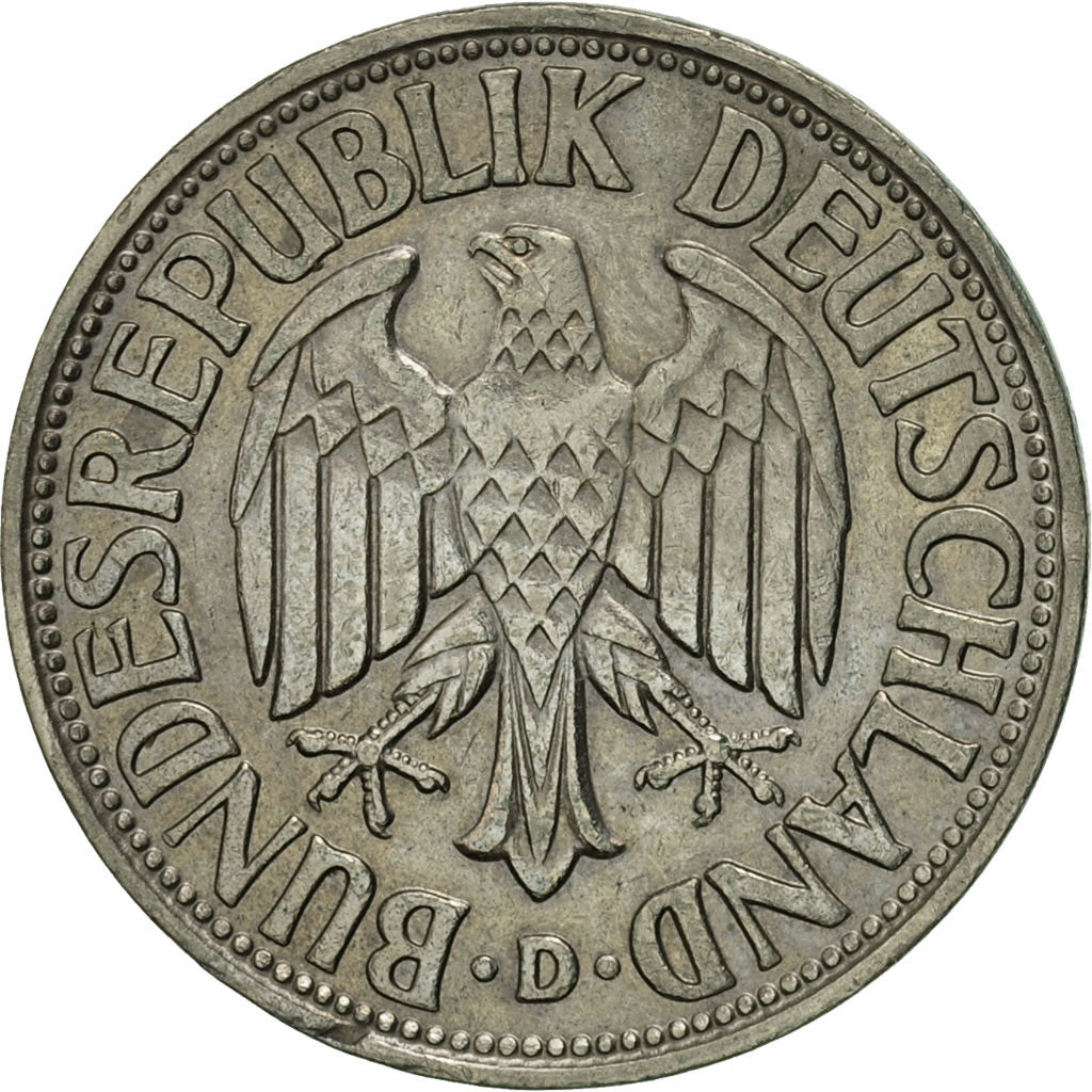 Coin, GERMANY - FEDERAL REPUBLIC, Mark, 1958, Munich, AU(55-58), Copper-nickel