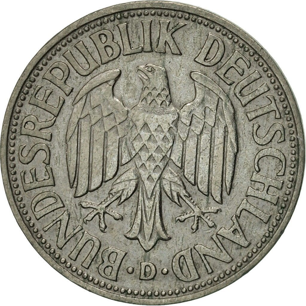 Coin, GERMANY - FEDERAL REPUBLIC, Mark, 1950, Munich, AU(55-58), Copper-nickel