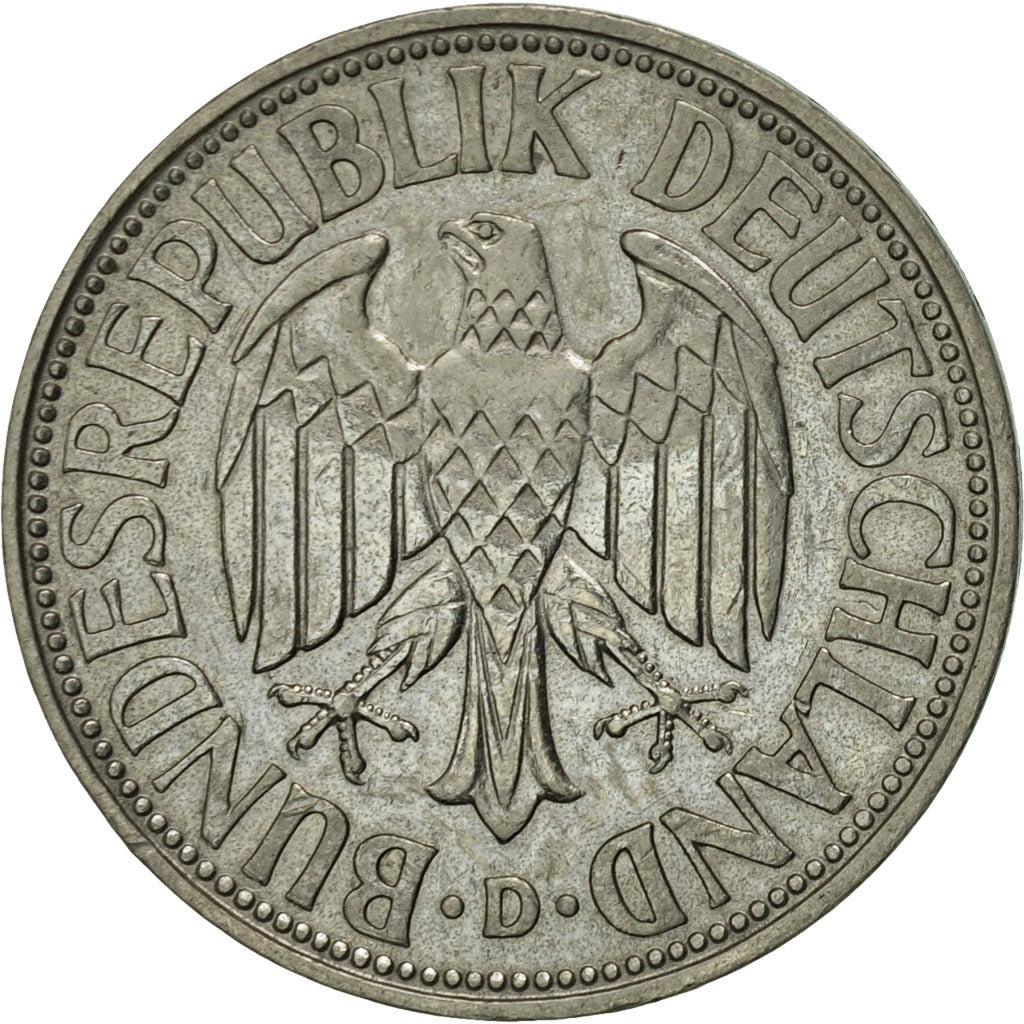 Coin, GERMANY - FEDERAL REPUBLIC, Mark, 1959, Munich, AU(55-58), Copper-nickel