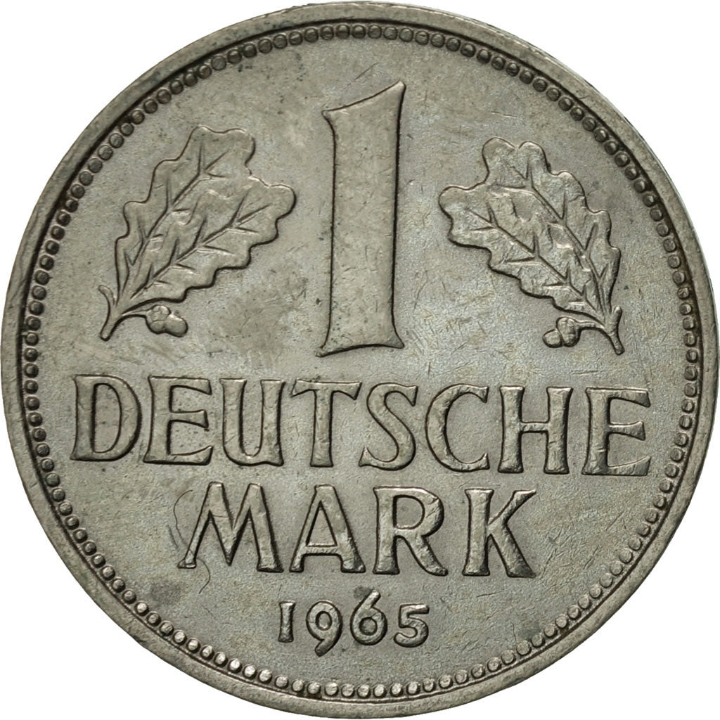 Coin, GERMANY - FEDERAL REPUBLIC, Mark, 1965, Stuttgart, AU(55-58)