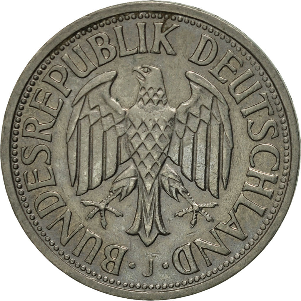 Coin, GERMANY - FEDERAL REPUBLIC, Mark, 1960, Hambourg, AU(55-58)