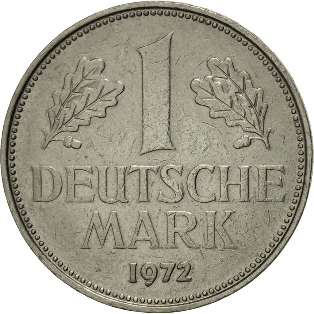Coin, GERMANY - FEDERAL REPUBLIC, Mark, 1972, Karlsruhe, AU(55-58)