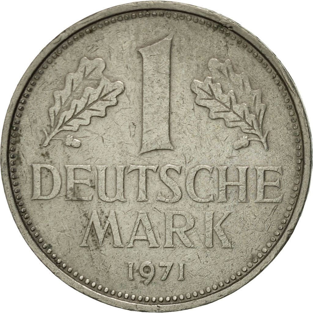 Coin, GERMANY - FEDERAL REPUBLIC, Mark, 1971, Stuttgart, AU(55-58)
