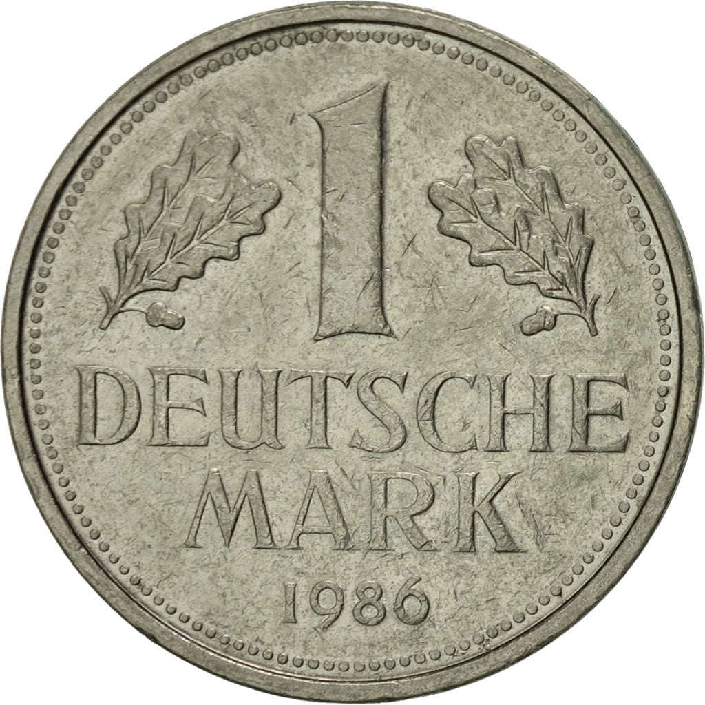 Coin, GERMANY - FEDERAL REPUBLIC, Mark, 1986, Munich, AU(55-58), Copper-nickel