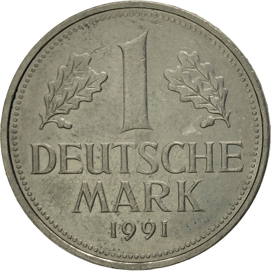 Coin, GERMANY - FEDERAL REPUBLIC, Mark, 1991, Stuttgart, AU(55-58)