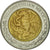 Moneda, México, 2 Pesos, 1999, Mexico City, MBC, Bimetálico, KM:604