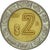 Moneda, México, 2 Pesos, 1999, Mexico City, MBC, Bimetálico, KM:604