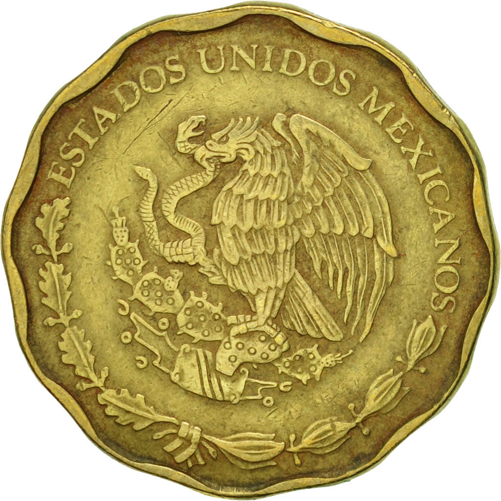 Moneta, Mexico, 50 Centavos, 1993, Mexico City, EF(40-45), Aluminium-Brąz