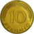 Coin, GERMANY - FEDERAL REPUBLIC, 10 Pfennig, 1990, Karlsruhe, EF(40-45), Brass