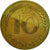 Coin, GERMANY - FEDERAL REPUBLIC, 10 Pfennig, 1970, Stuttgart, EF(40-45), Brass