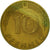 Moneda, ALEMANIA - REPÚBLICA FEDERAL, 10 Pfennig, 1971, Karlsruhe, MBC, Latón