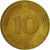 Coin, GERMANY - FEDERAL REPUBLIC, 10 Pfennig, 1979, Hambourg, EF(40-45), Brass
