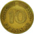 Coin, GERMANY - FEDERAL REPUBLIC, 10 Pfennig, 1949, Hambourg, EF(40-45), Brass