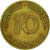 Coin, GERMANY - FEDERAL REPUBLIC, 10 Pfennig, 1950, Stuttgart, EF(40-45), Brass