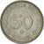 Coin, GERMANY - FEDERAL REPUBLIC, 50 Pfennig, 1971, Karlsruhe, EF(40-45)